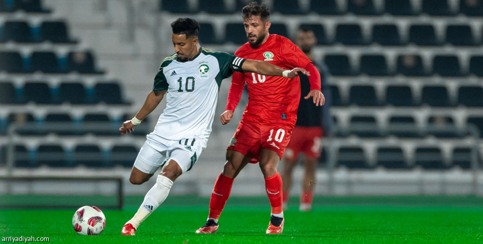 تجريبيا.. الأخضر يتعادل مع فلسطين