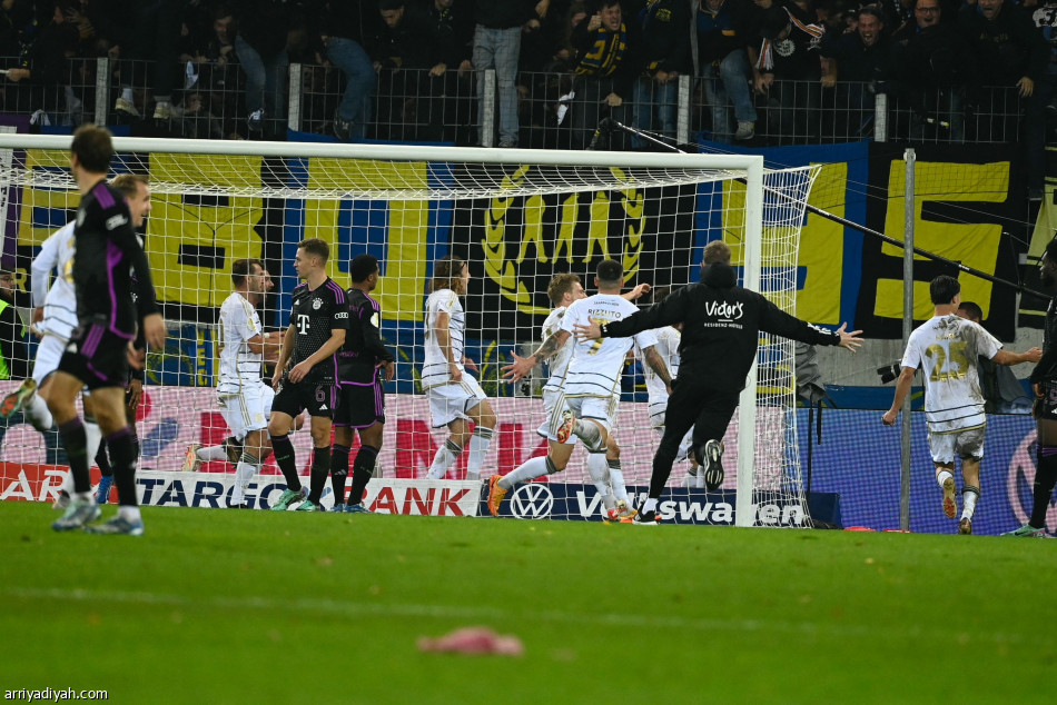 فريق مغمور يقصي بايرن من كأس ألمانيا