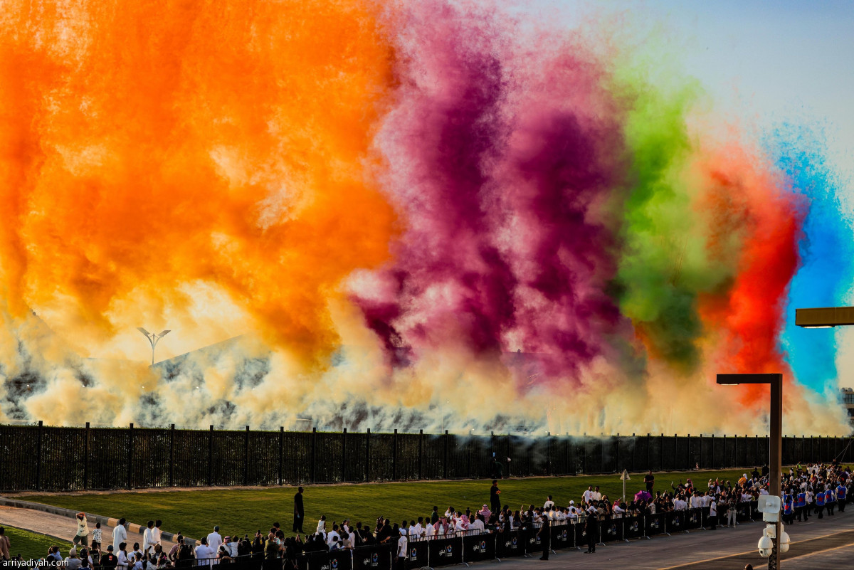 سماء الرياض تتلون