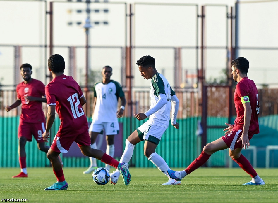 تجريبيا.. الأخضر الأولمبي يتعادل مع قطر سلبا