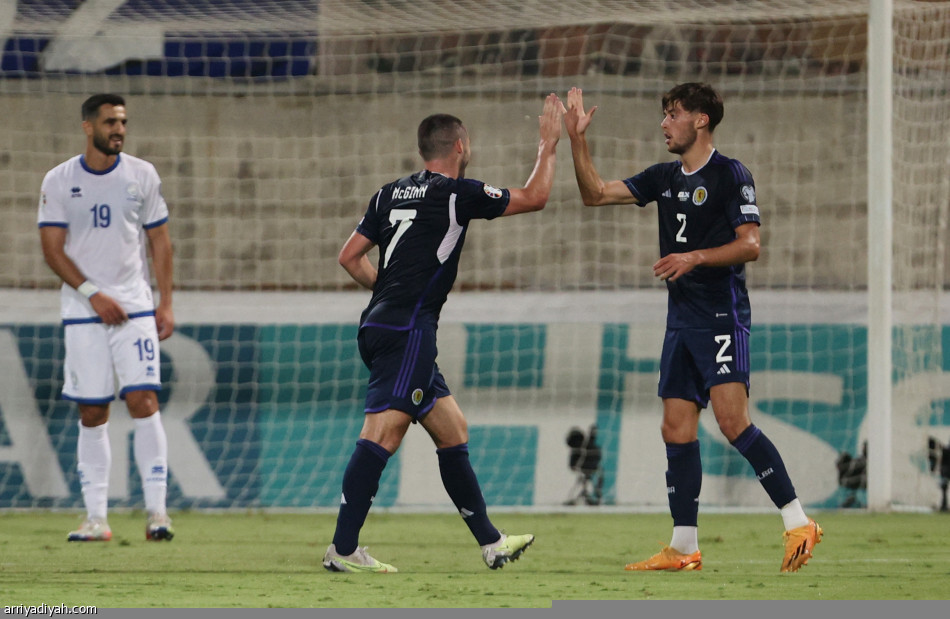 تصفيات «يورو 24».. اسكتلندا تعزز الصدارة بثلاثية قبرص