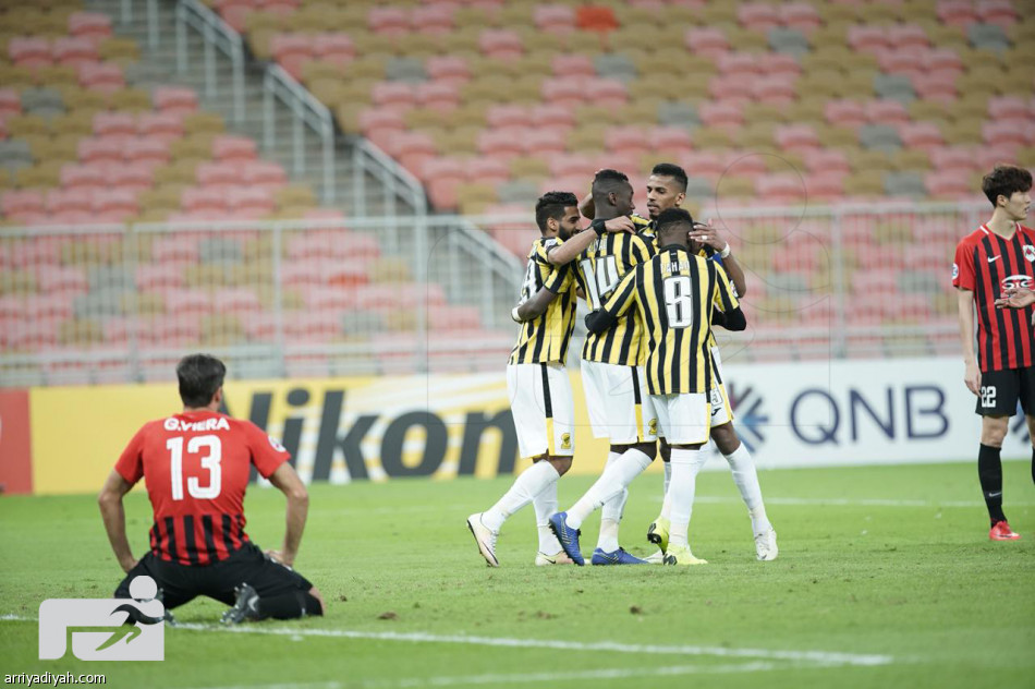بخماسية.. الاتحاد يتلاعب بالقطريين