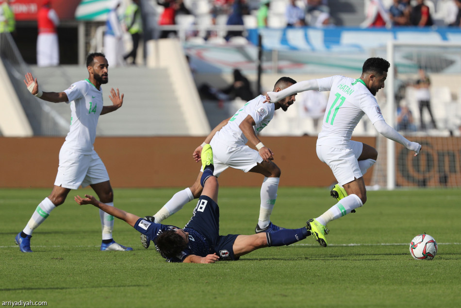 الأخضر يخسر من اليابان ويودع آسيا