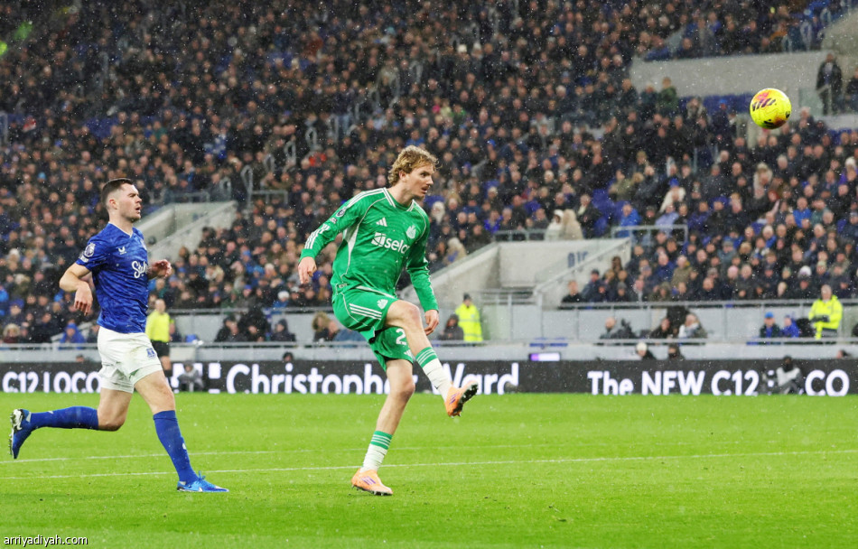 نيوكاسل يكتسح إيفرتون برباعية