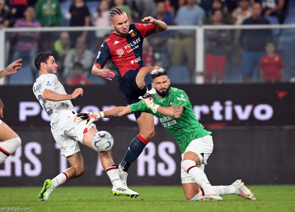 ميلان يخطف نقاط جنوى بهدف متأخر