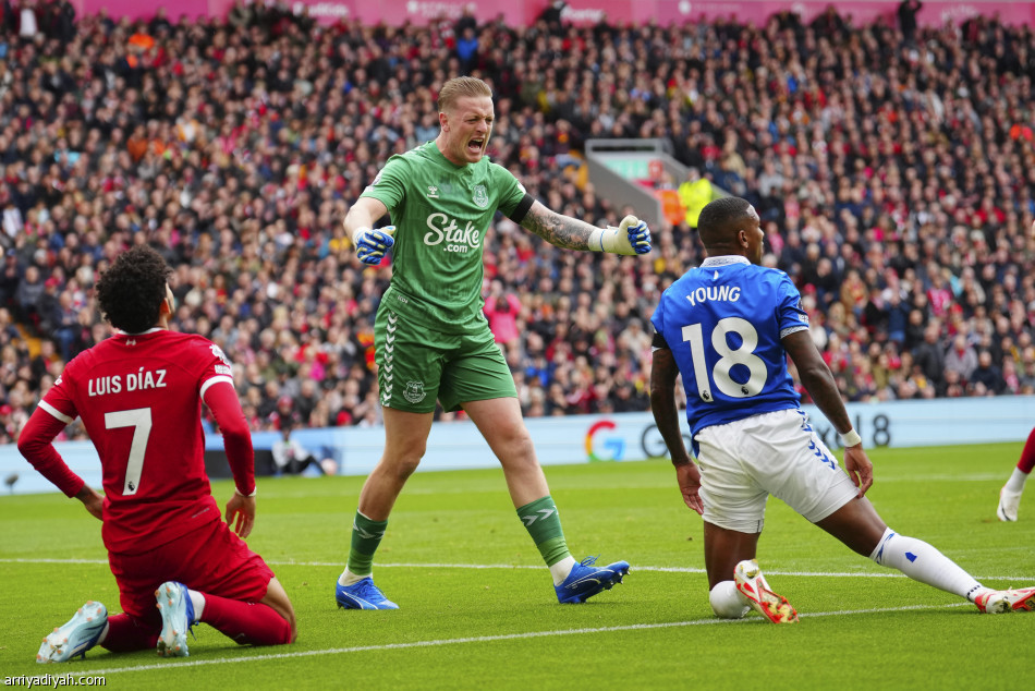 صلاح يهدي ليفربول نقاط ديربي الميرسيسايد