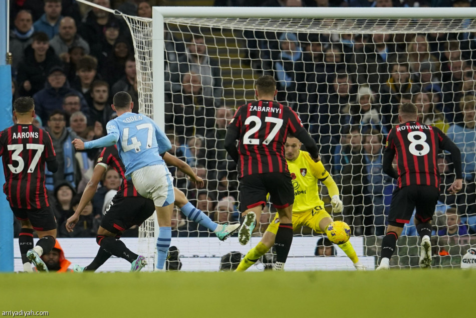 مانشستر سيتي يسحق بورنموث بسداسية