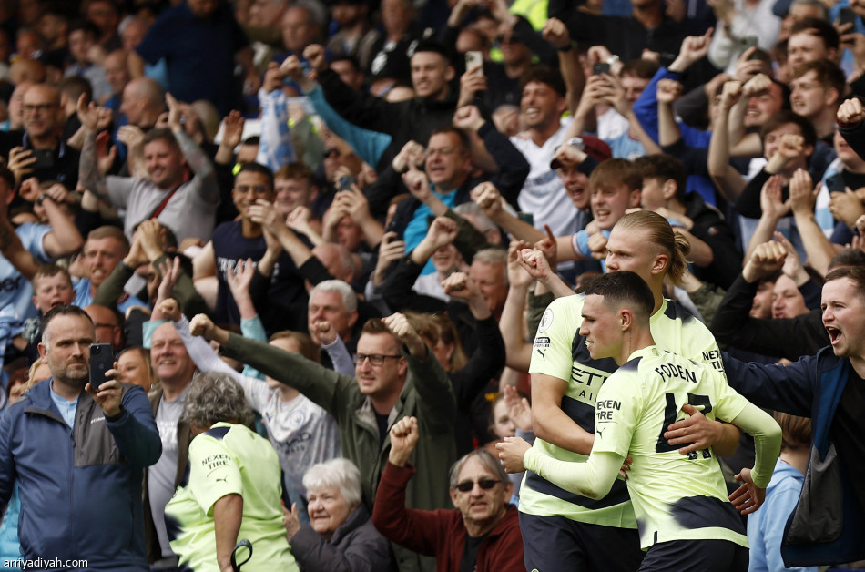 السيتي ينذر الريال بثلاثية إيفرتون