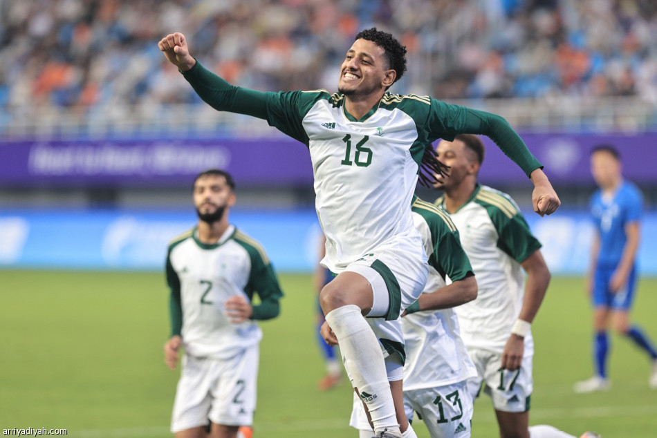 الأخضر يتجاوز منغوليا بثلاثية