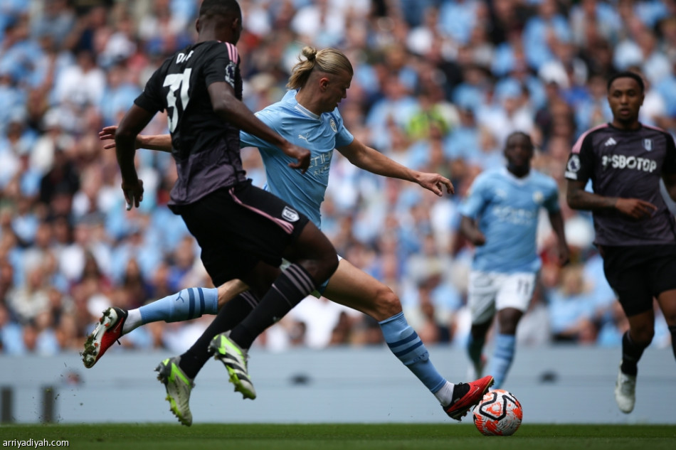 هالاند يقود سيتي إلى اكتساح فولهام