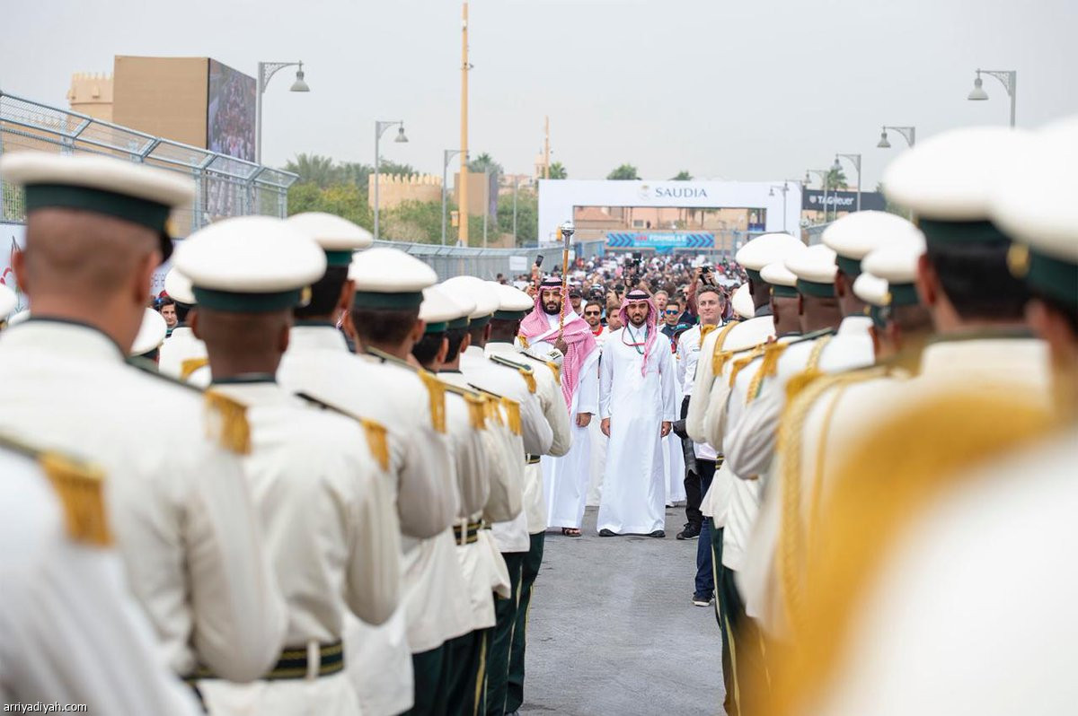 محمد بن سلمان يشرف سباق الفورمولا إي