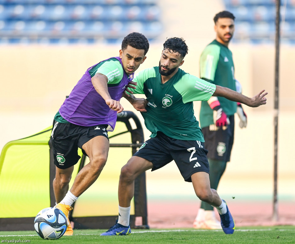 الأخضر.. 
مناورة ولياقة وتكتيك