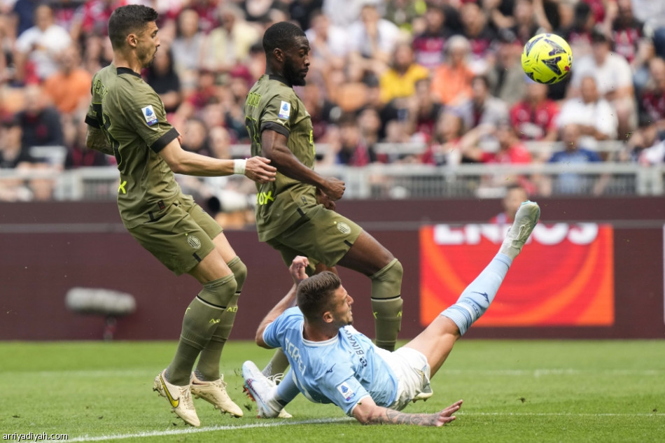 ميلان يحسم نقاط لاتسيو في 12 دقيقة